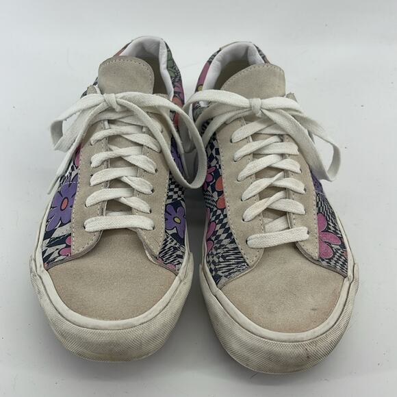 Vans Sid Dx Anaheim Factory Retro suede floral checker lace up sneaker shoes 8.5 - Picture 2 of 6